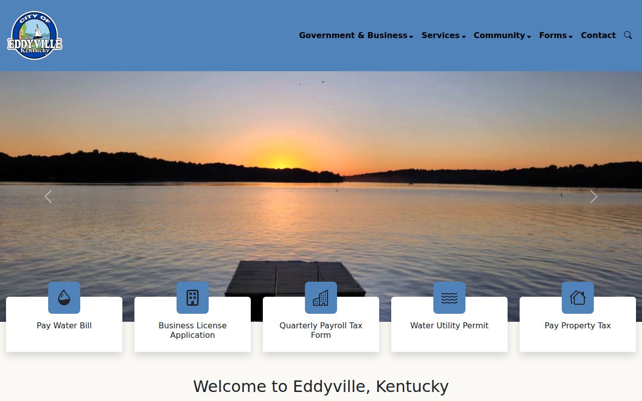Eddyville criminal records and official city information