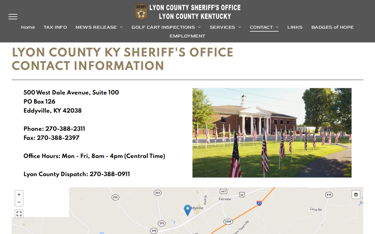 Kuttawa criminal records through Lyon County Sheriff